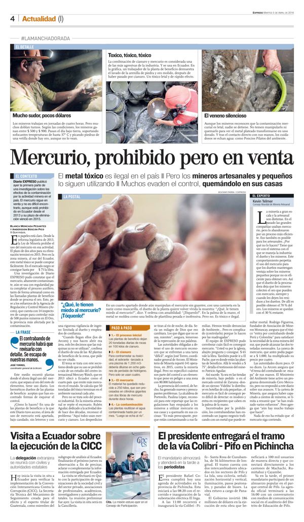 Página de Expreso, 5 de abril de 2016