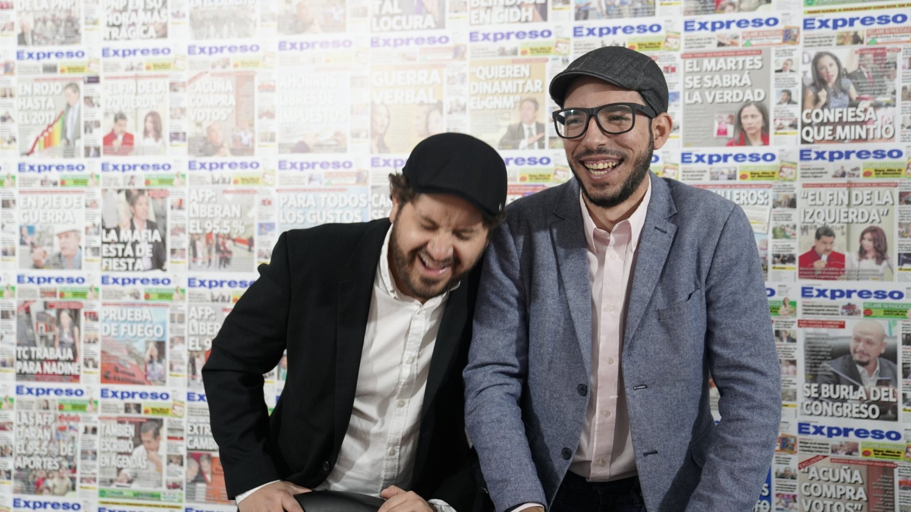 Luis Eduardo Vivanco y Andersson Boscán, el día de la publicación