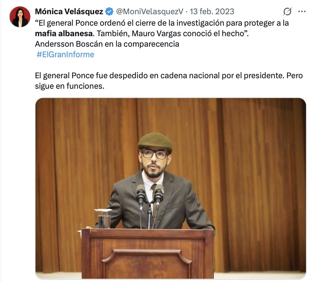 La denuncia: el general Ponce ordenó cerrar la investigación