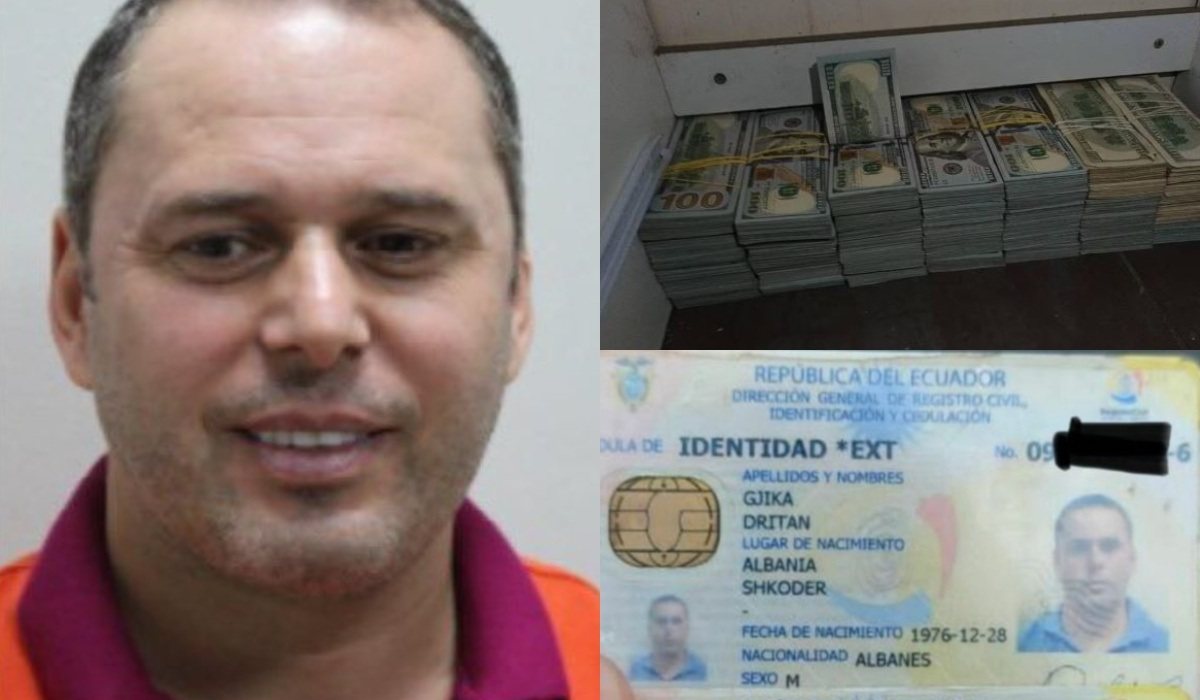 Dritan Gjika y su cédula ecuatoriana