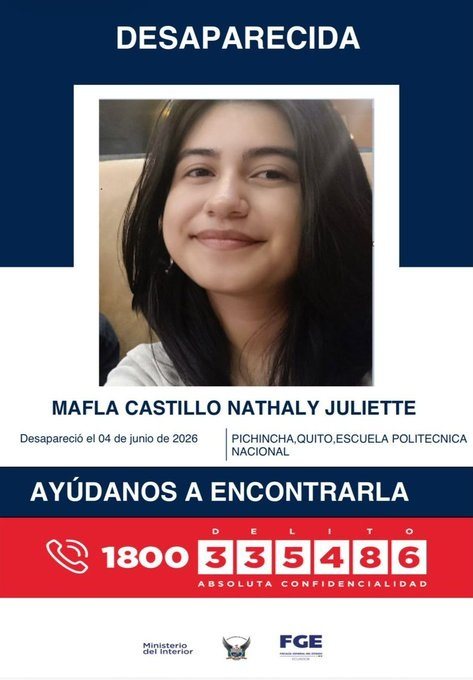 El cartel de desaparecida que circuló mientras la buscaban
